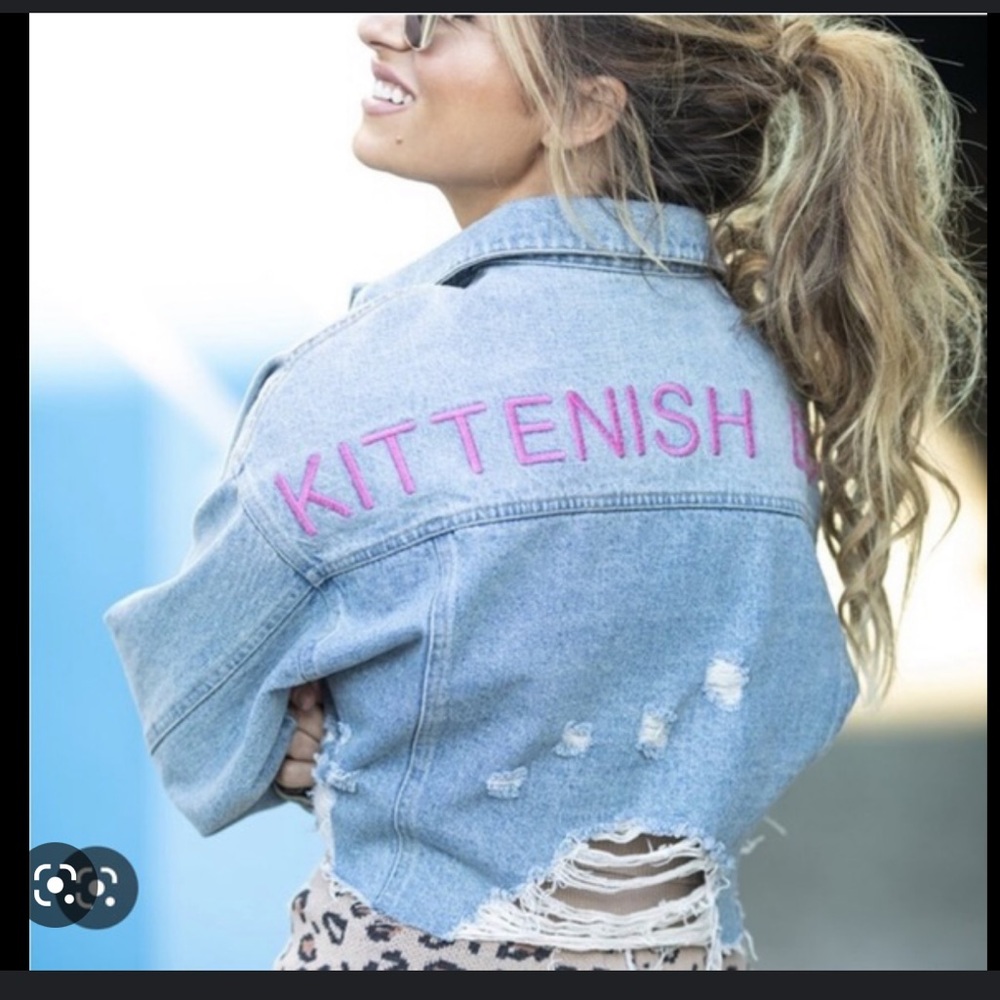 Kittenish denim jacket
